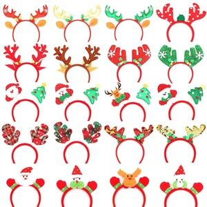Festive Christmas Headbands Set